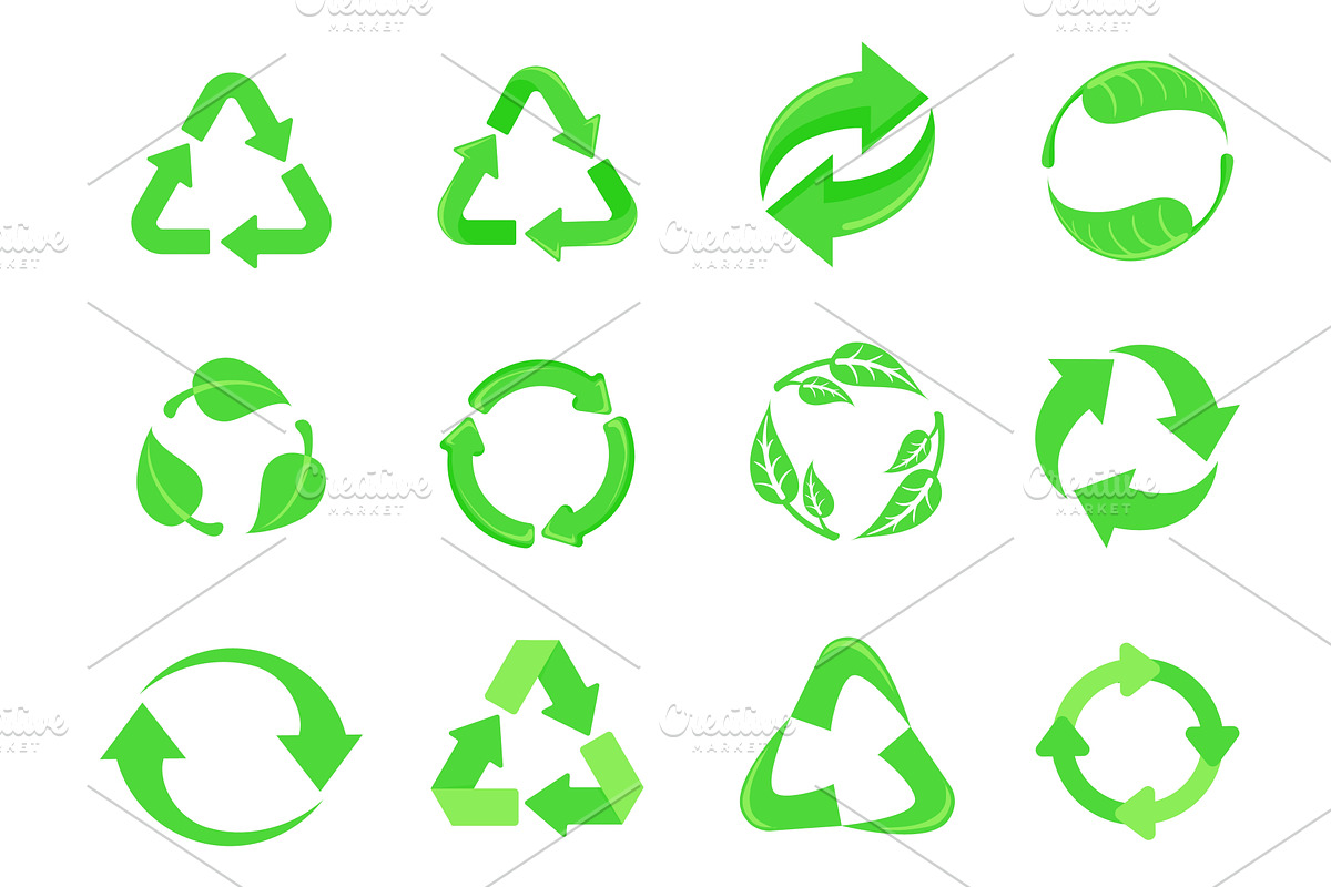 Recycling arrows symbols. Reduce, an Object Illustration by Stock-Smart-Start
