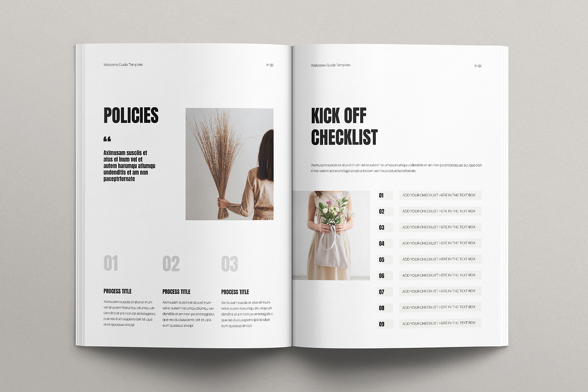 Welcome Guide Template, a Brochure Template by E-Type (Photo 4 of 7)