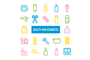 22 Vector Beauty And Cosmetics Icons