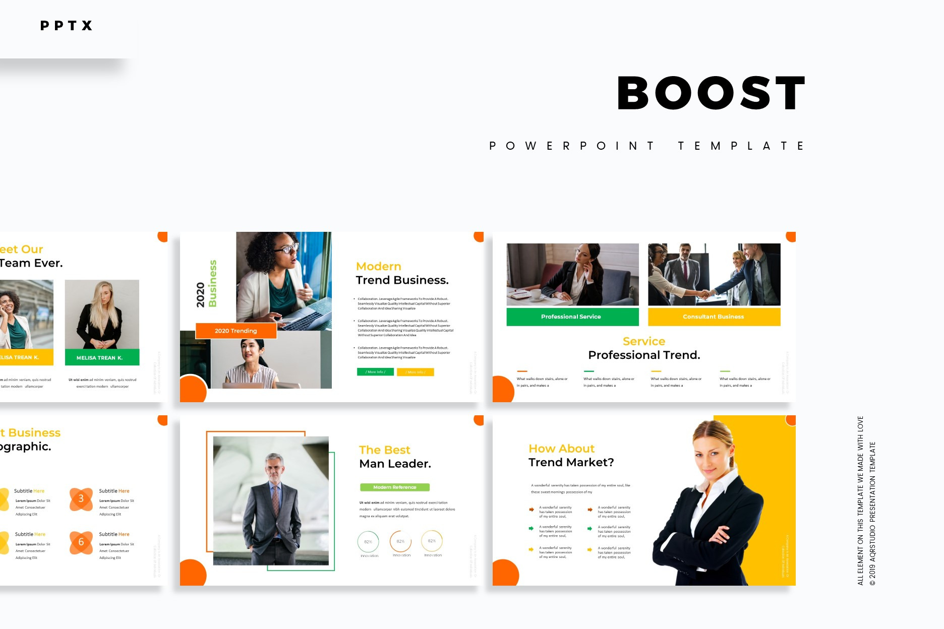 Boost - Powerpoint Template, a Presentation Template by AQR Studio ...