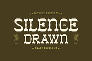 CS Silence Drawn, a Serif Font by Craft Supply Co. (Thumbnail 1 of 8)