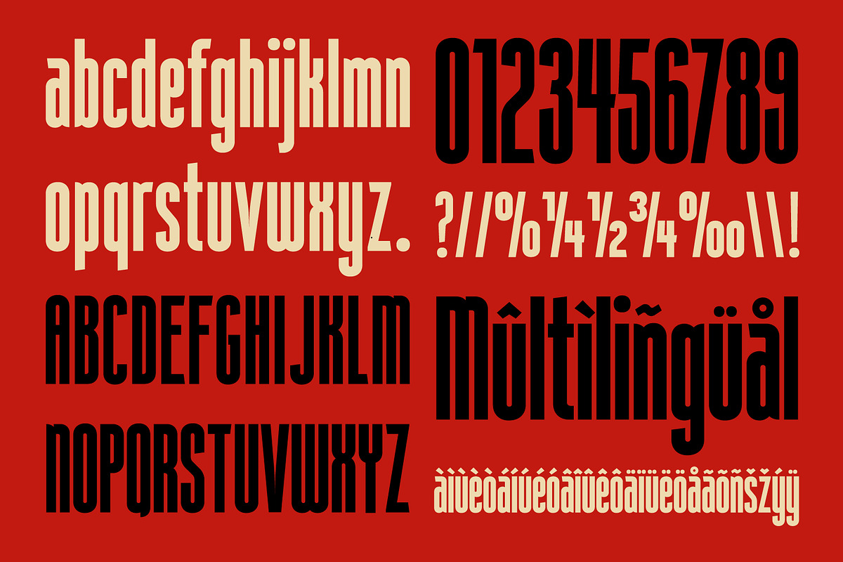 Marxis – Retro Condensed Propaganda, a Sans Serif Font by Juru Rancang Studio (Photo 6 of 9)