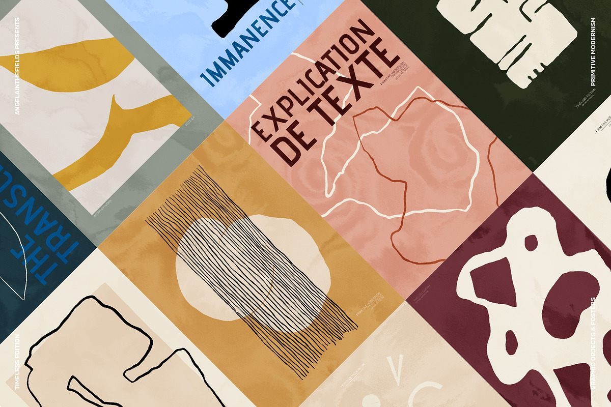 PRIMITIVE MODERNISM Vector Clipart, an Object Graphic by angelainthefields (Photo 5 of 16)