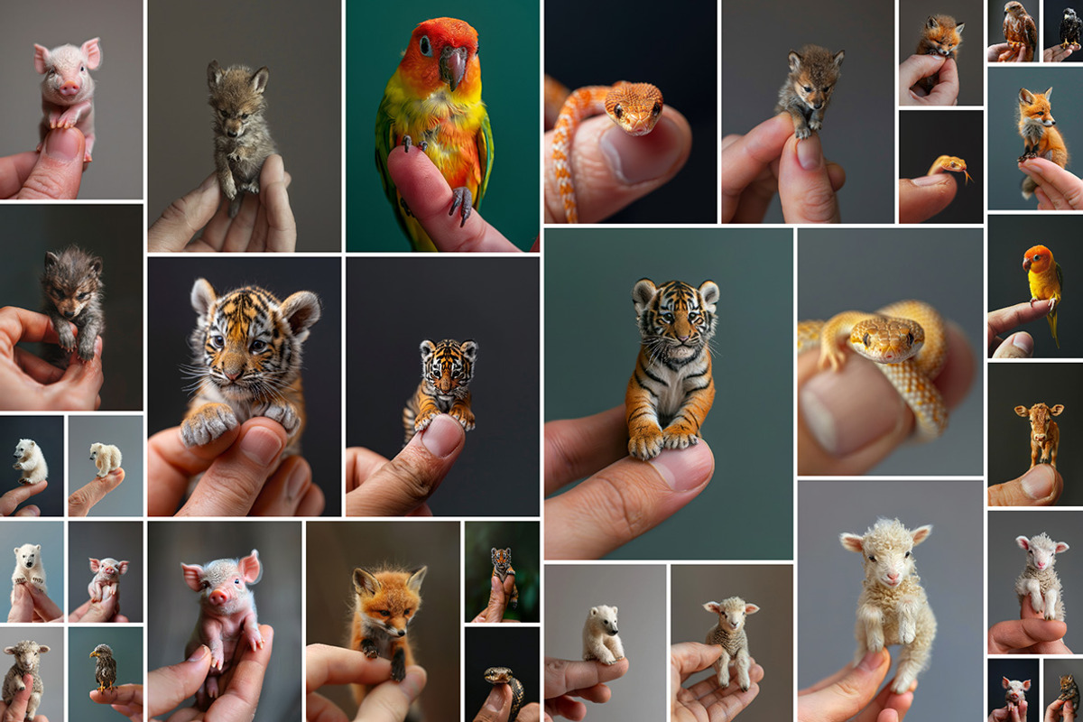 Miniature animals - 87 images, an Animal Photo by Handmadefont (Photo 6 of 10)