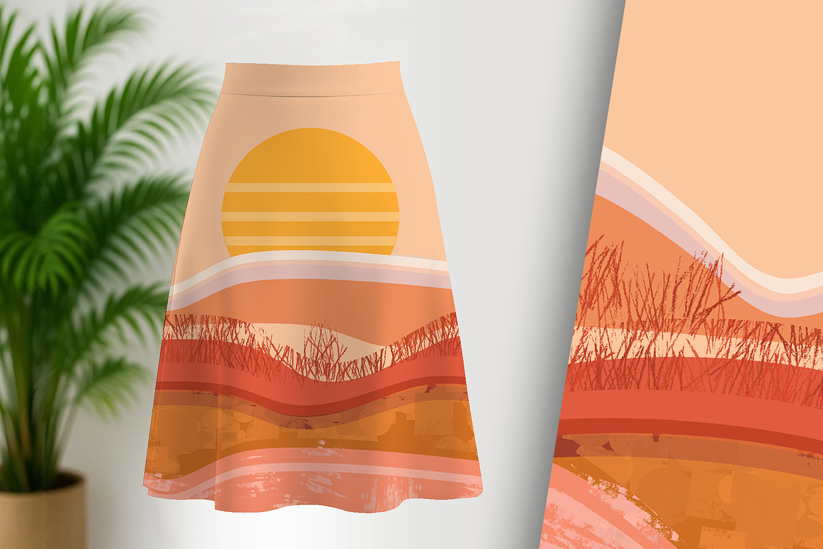 Flamingo Sands Sunset, a Decorative Illustration by Sharon Schwalbe (Photo 2 of 7)