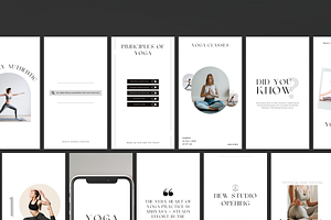 Yoga Canva InstagramTemplates