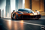 Supercar in the City Illustration, a Wallpaper Graphic by Other Side Art (Thumbnail 7 of 8)