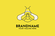 Bee Logo Design Simple Honey Bee, a Branding & Logo Template by Megafox Studio (Thumbnail 2 of 2)