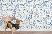 NAVY BLUE GARDEN watercolor flowers, a Decorative Illustration by Yuliia Lashevska (Thumbnail 9 of 14)