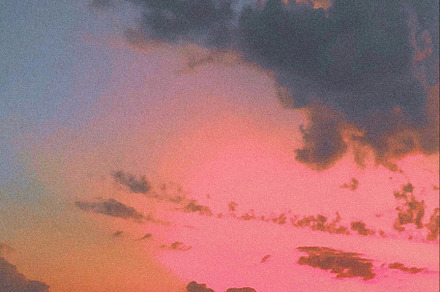Aesthetic sunset evening background
