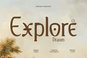 CS Explore Drawn, a Serif Font by Craft Supply Co.