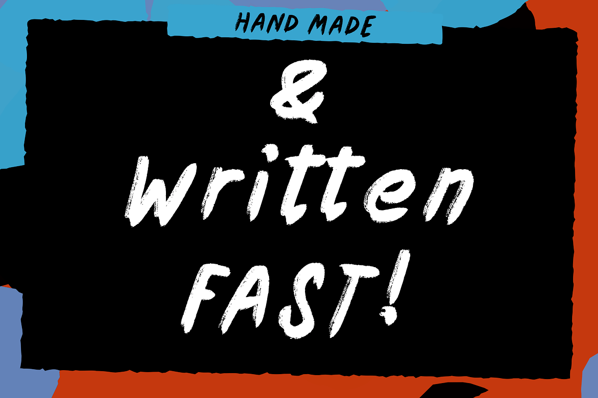 Heavy Handed Handmade 4 Font Family, a Handwritten Font by Maker Fonts (Photo 2 of 13)