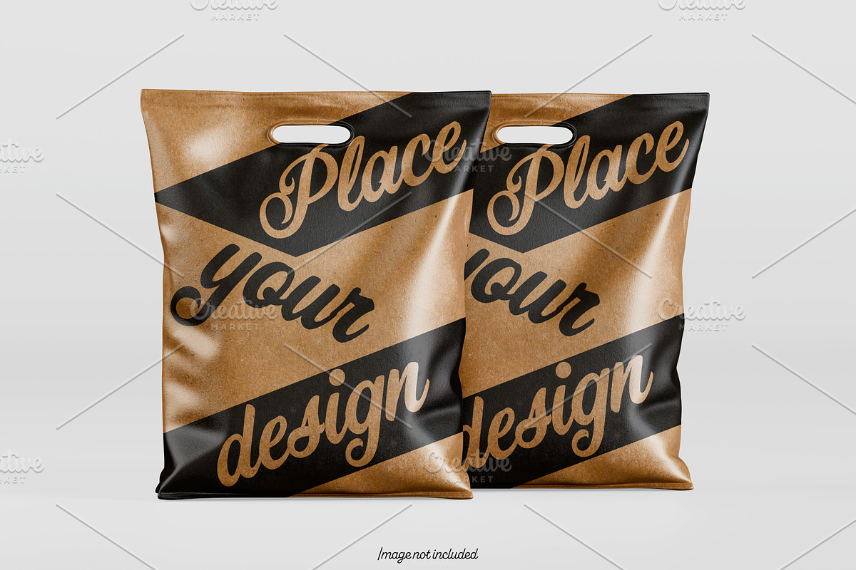 Paper bag brown color mockup bundles, a Packaging Mockup by Ambo Ampeng (Photo 16 of 32)