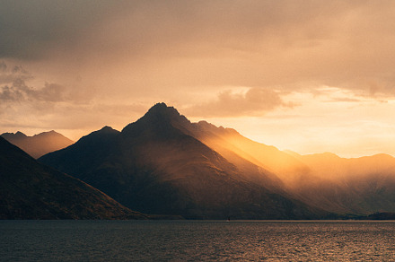 Bursting sun stock photo containing travel and nature