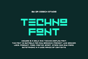 Hegyos - Futuristic & Tech Font