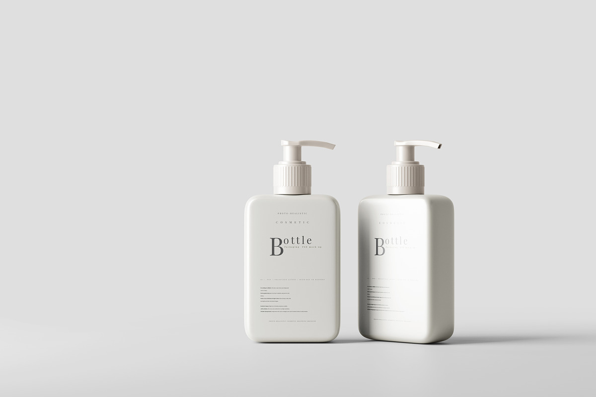 Square Pump Bottle Mockup, a Cups & Container Mockup by pmvch (Photo 3 of 10)