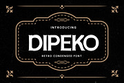 Dipeko - Retro Font, a Slab Serif Font by trabaskriya (Thumbnail 1 of 8)