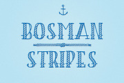 BOSMAN_stripes, a Serif Font by Pan Cabaj (Thumbnail 1 of 3)
