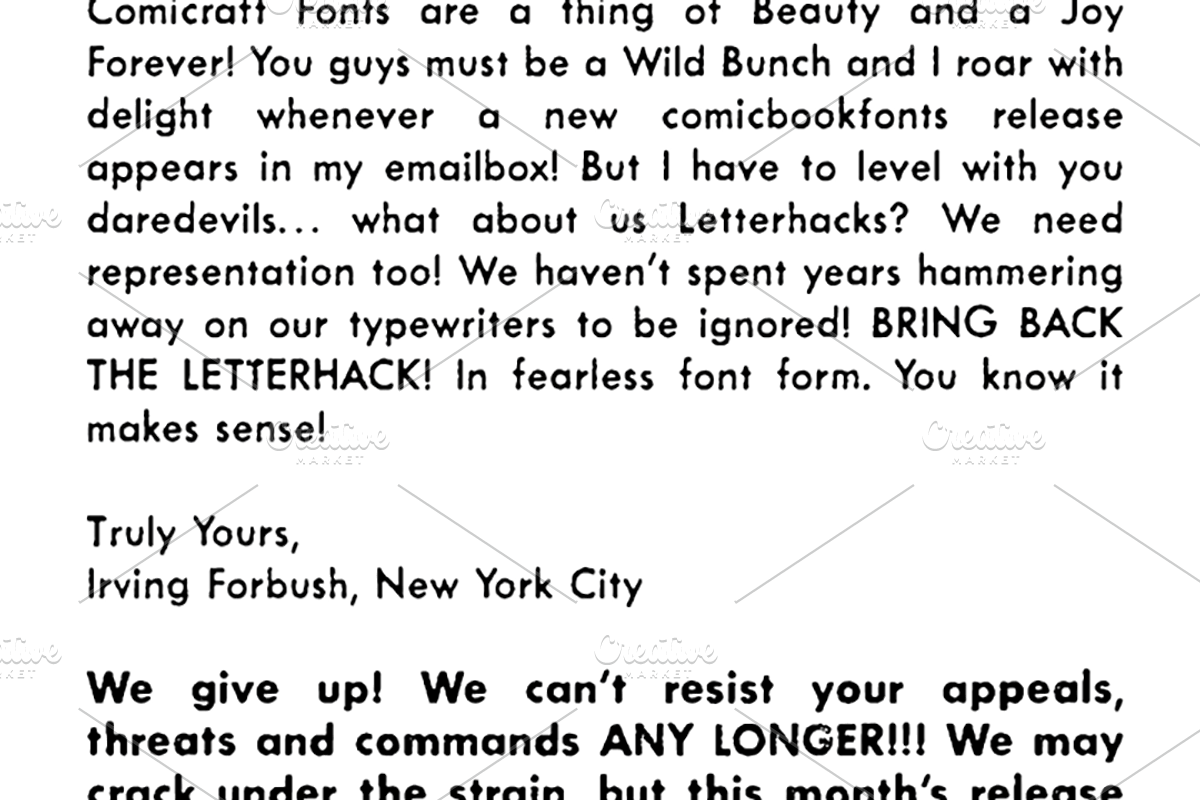 Letterhack Sans preview 3