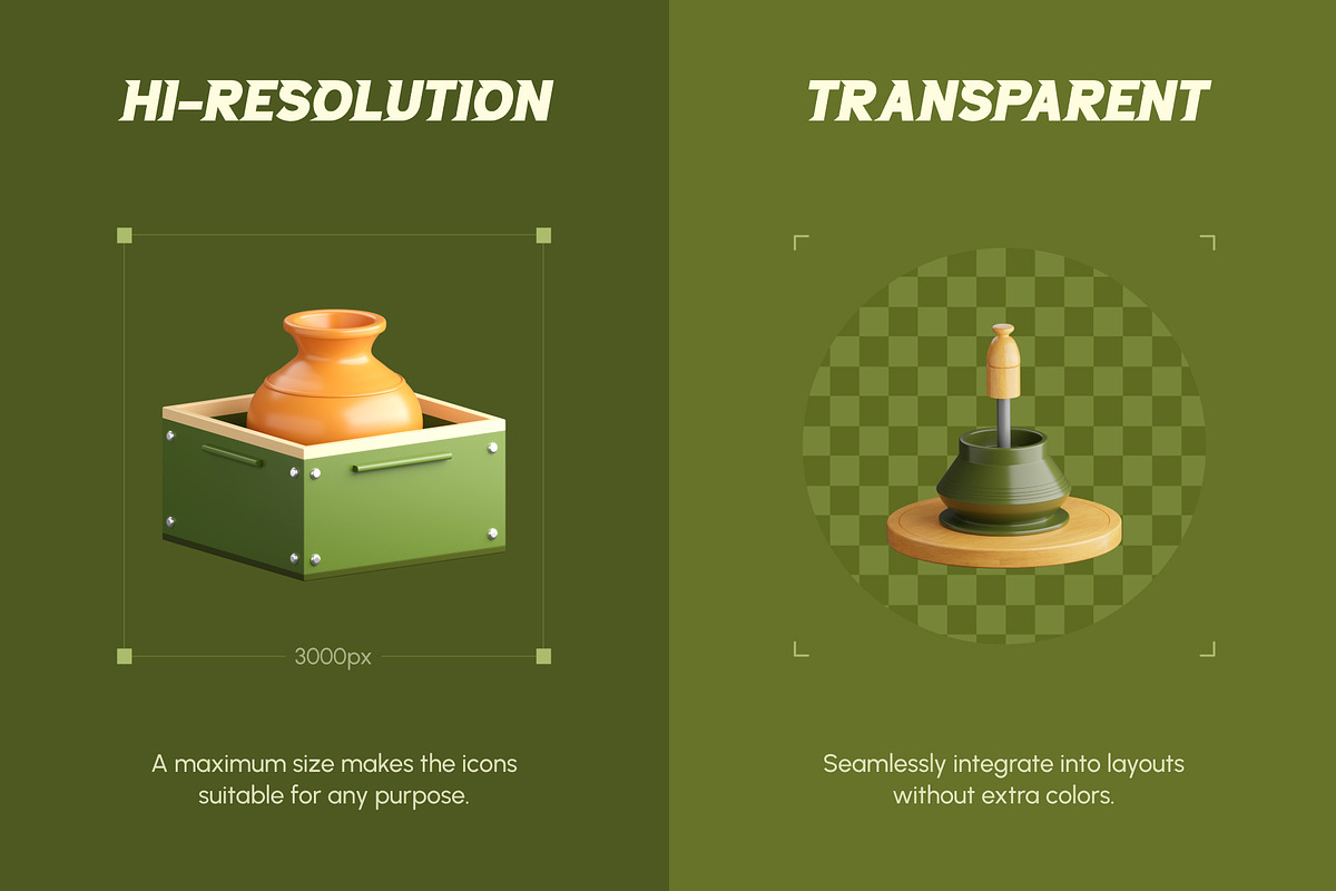3D Pottery Icon Collection, a Duotone Icon by Vectors Market (Photo 3 of 8)