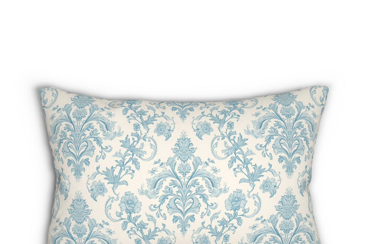 Vintage Blue Damask Pattern, a Pattern Graphic by elfy creative (Photo 4 of 5)