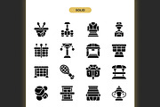 Tennis Court Icons, an Icon by Spacepixel Creative (Thumbnail 3 of 3)