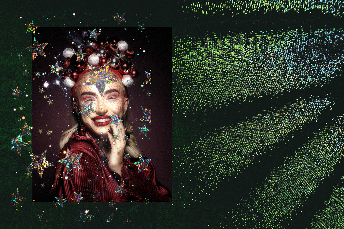 Shimmer Season: Holographic Tinsel, a Texture Graphic by Anzhelika (Photo 4 of 11)