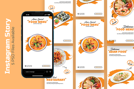 Asian Food - Insatagram Story