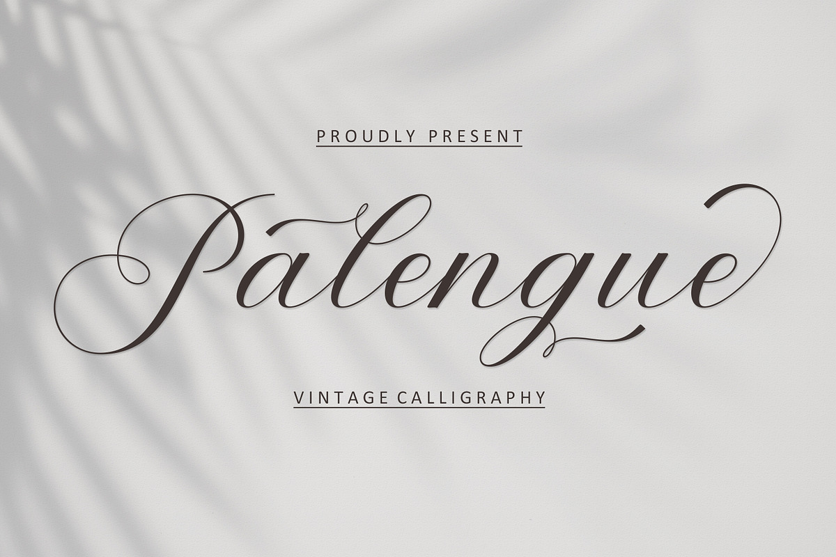 Palengue Script, a Script Font by Strong.co (Photo 1 of 7)