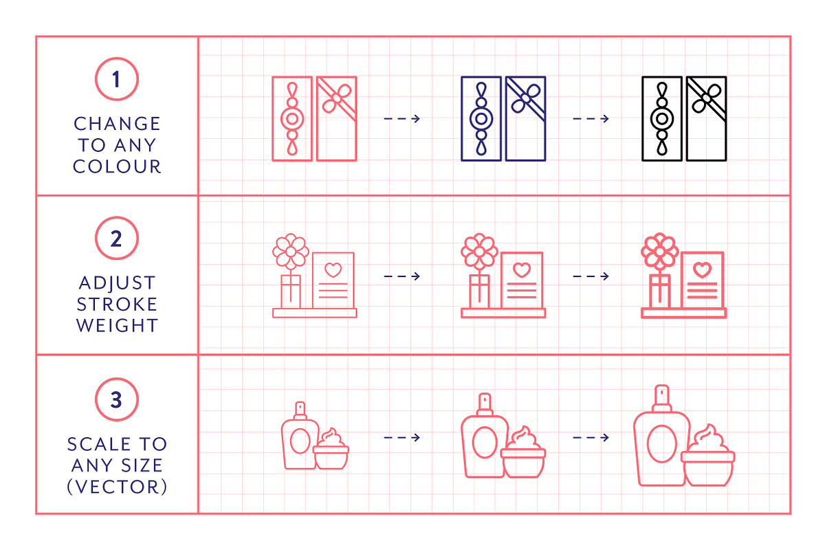 Mothers Day Line Icons, an Outline Icon by Made by Made (Photo 3 of 7)
