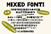 Mixed Font! Handmade! Bold! Texture!, a Font by Studio Funshop by Kelli (Thumbnail 11 of 13)