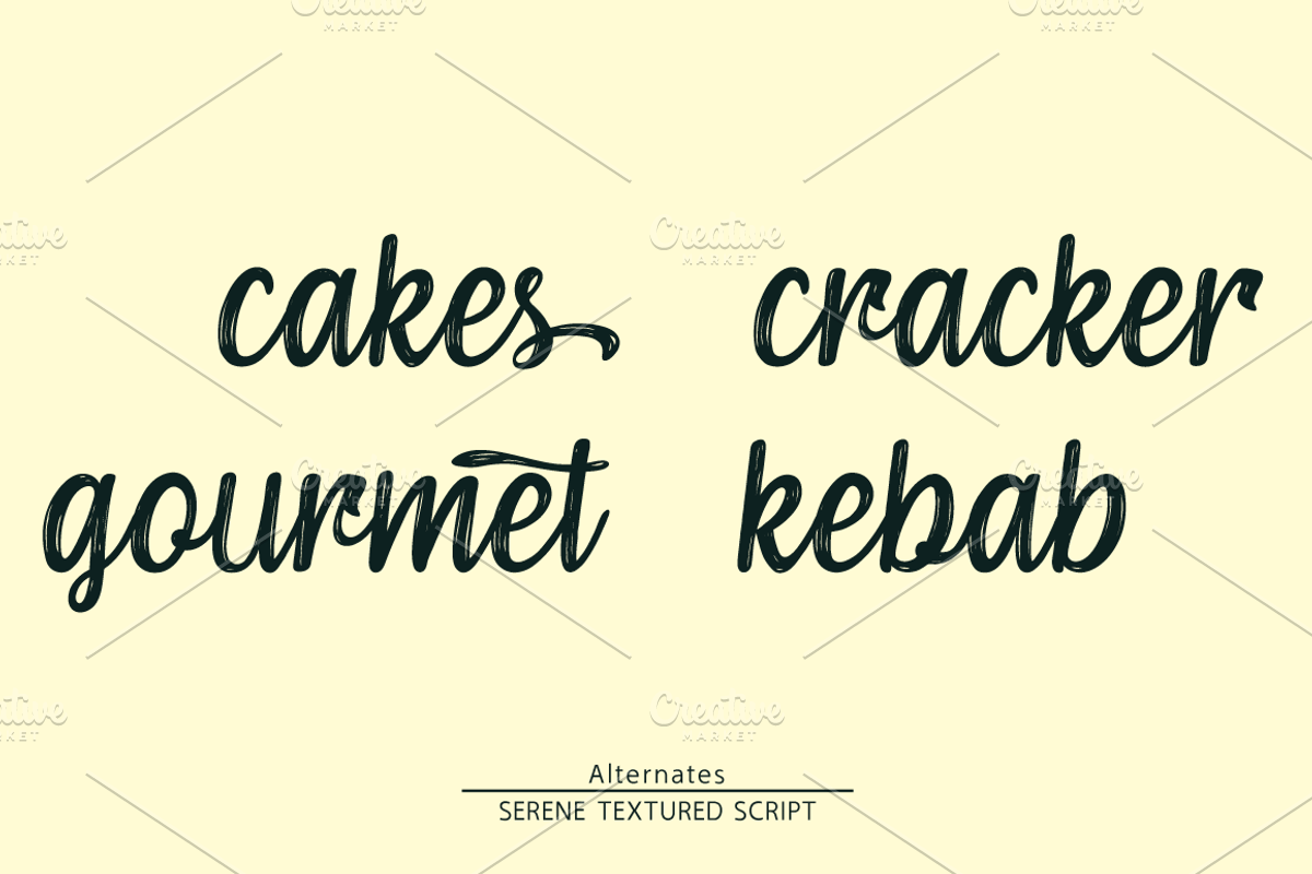 Serene Textured Script preview 3