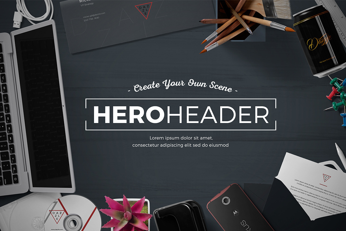 Dazzle - Scene Creator Bundle, a Books & Magazine Mockup by ZippyPixels (Photo 16 of 28)