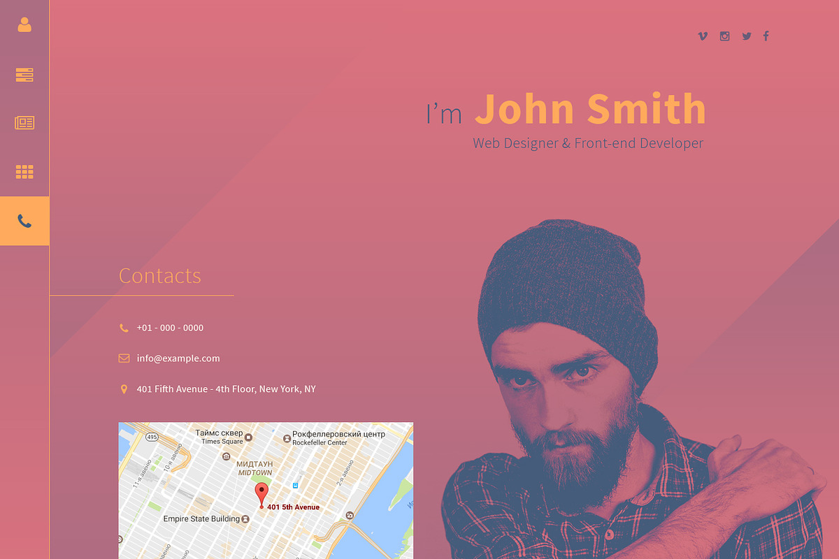 JohnSmith, a Websites & App Template by Viktor (Photo 6 of 6)