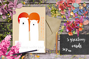 Polar Bears Love, a Card Template by Narais (Thumbnail 2 of 3)