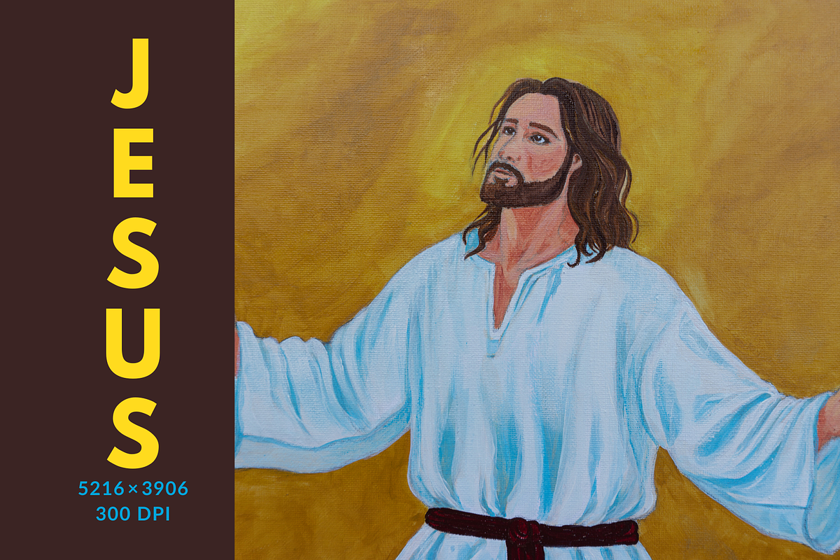 Radiant Jesus in Prayer, a Person Illustration by AMMi (Photo 1 of 3)