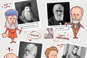 Famous scientists • Volume 2, an Education Illustration by Yeticrab (Thumbnail 2 of 3)