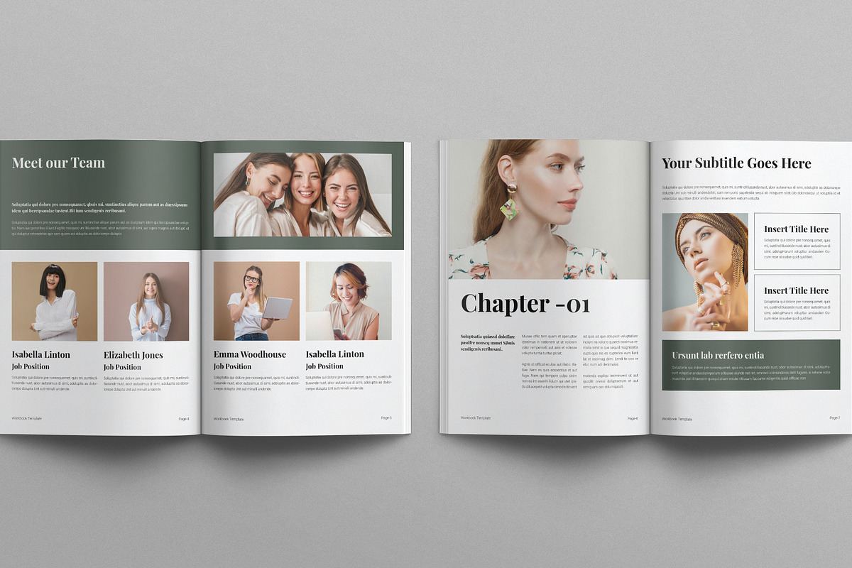 Workbook Template, a Brochure Template by E-Type (Photo 3 of 7)