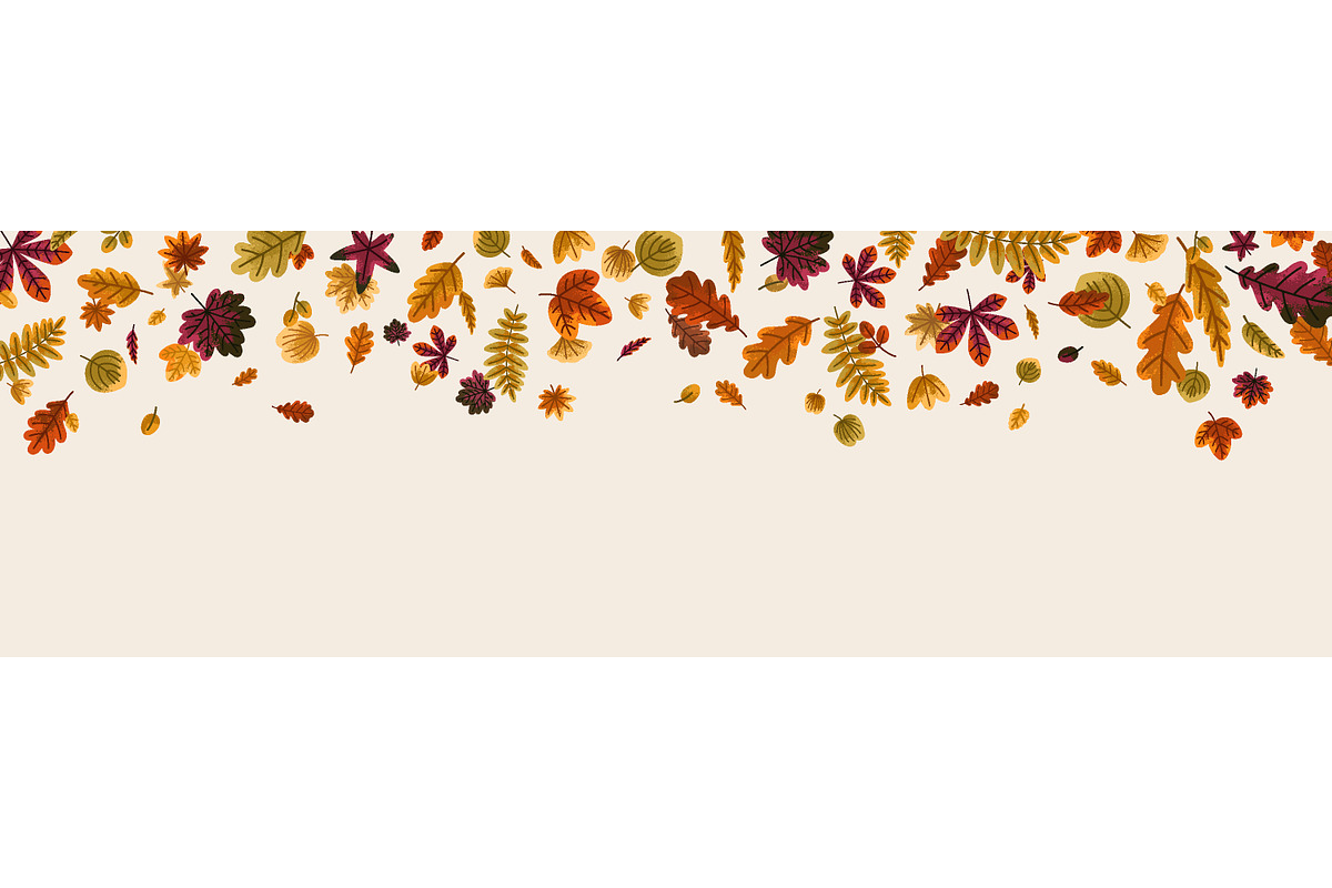 Falling autumn leaves backgrounds, a Decorative Illustration by Good Studio (Photo 3 of 7)