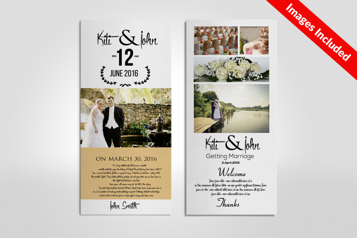 Wedding Rack Card Templates, a Card Template by Business Flyers (Photo 1 of 3)