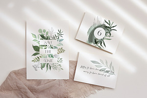 Watercolor Spring Greenery Pack