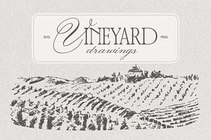 Vineyard drawings, a Decorative Illustration by TheMountBirdStudio