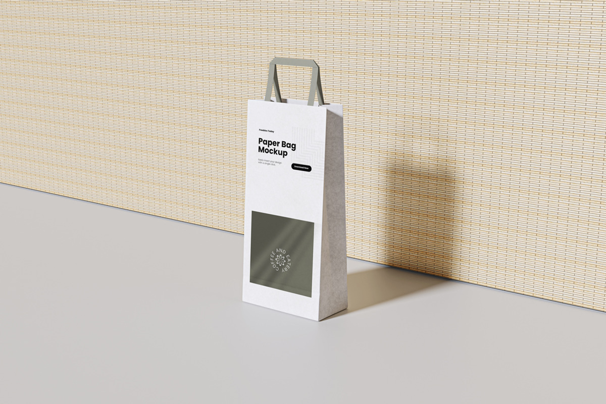 Shopping bag. Shopping bag mockup, a Packaging Mockup by Creative_A23 (Photo 3 of 4)