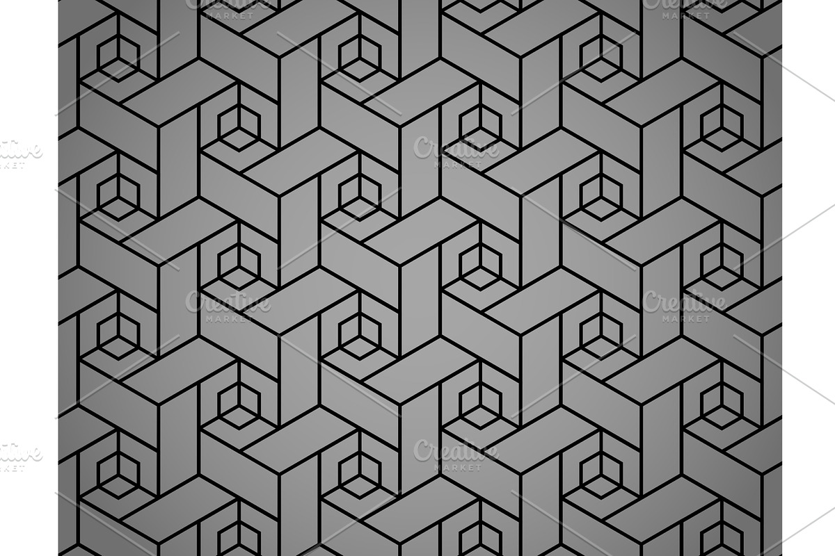The geometric pattern with lines, a Decorative Illustration by RODINA (Photo 1 of 3)