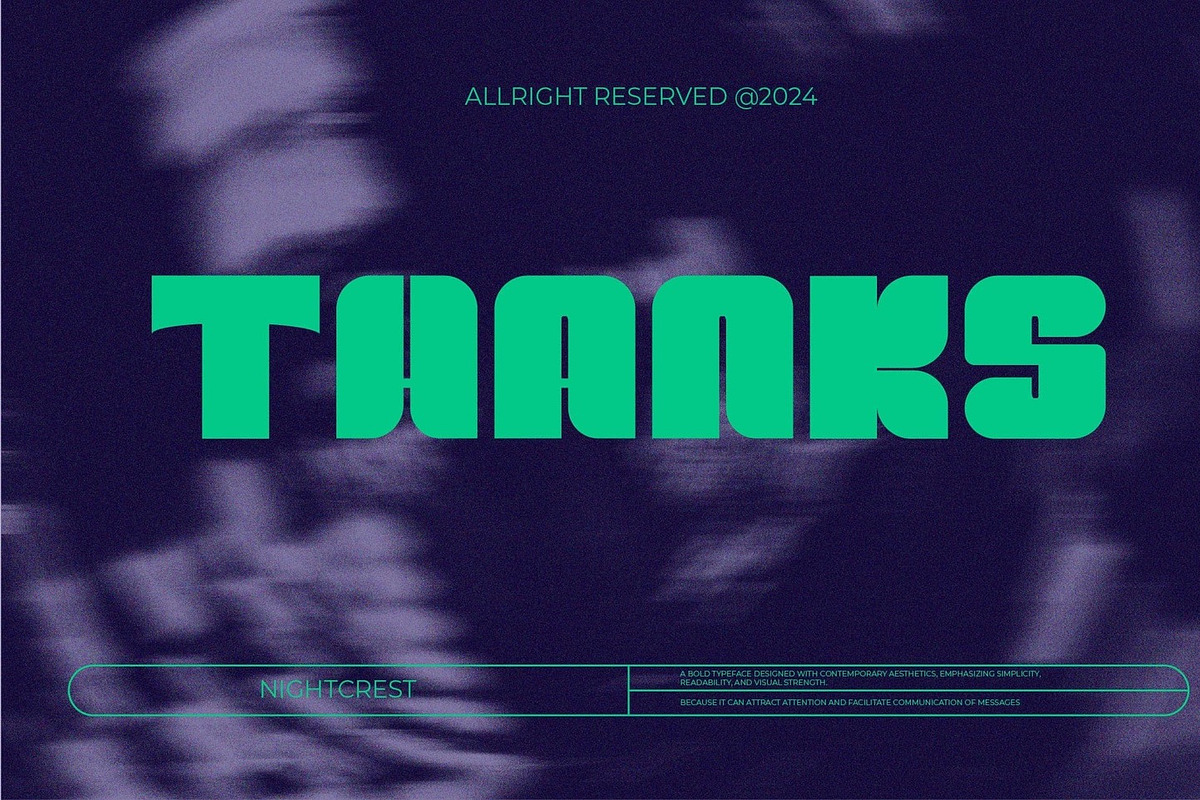 Nightcrest - Bold Font, a Font by Hanstype.com (Photo 11 of 11)