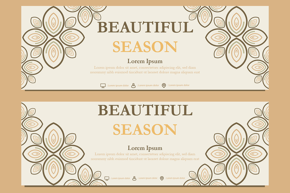 Abstract Floral Banner Template, a Marketing Template by sekitarief (Photo 3 of 3)