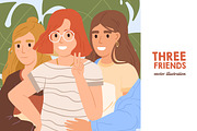 Best friends girls, a Person Illustration by Good Studio (Thumbnail 1 of 3)