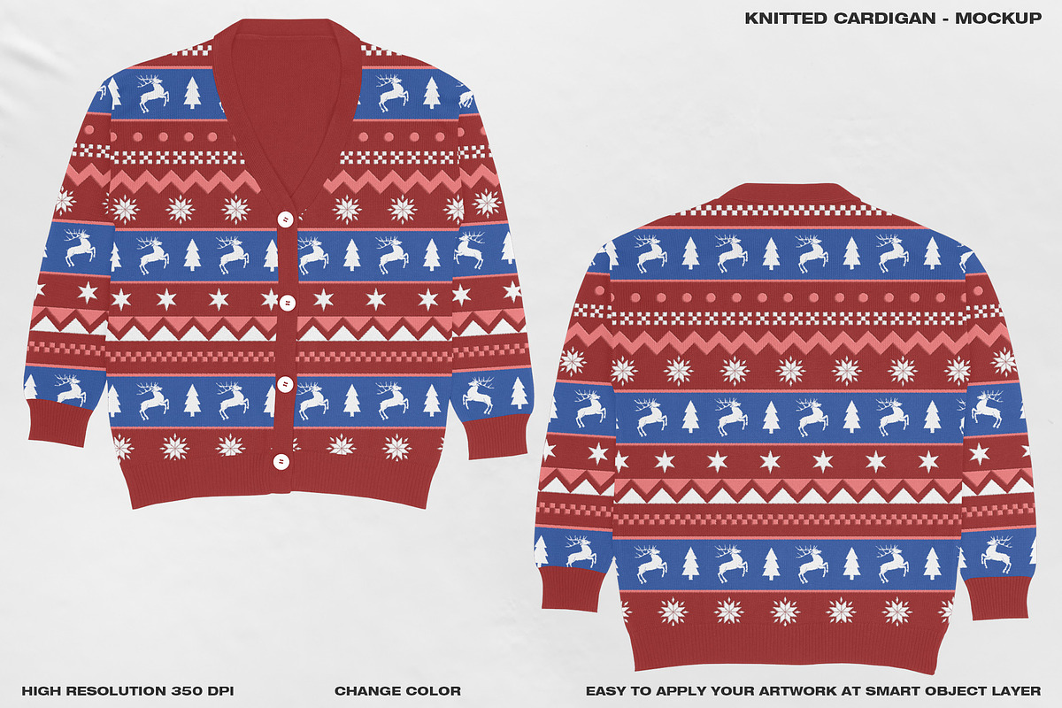 Knitted Cardigan - Mockup, a Hoody Mockup by DaldSgh (Photo 4 of 18)
