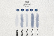 Pigment & Paper Brushes Procreate, a Brush Add-On by Fins and Fiction (Thumbnail 10 of 13)