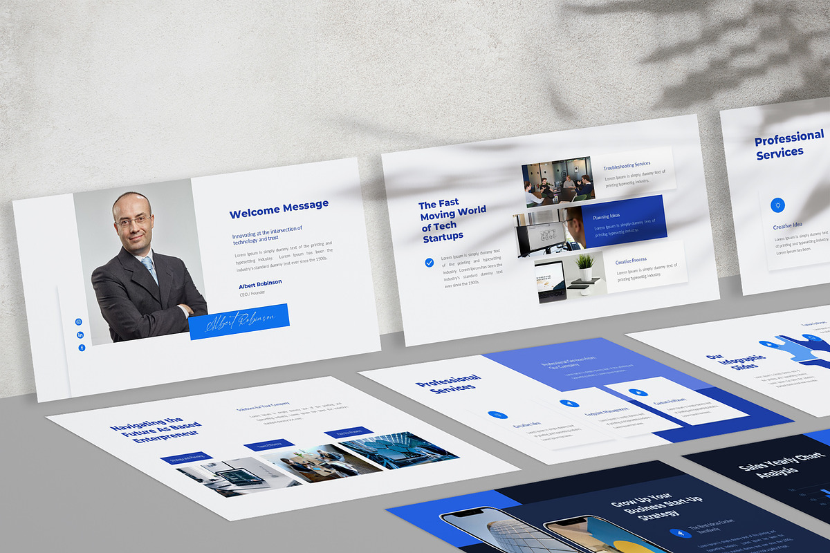 Company Profile PowerPoint Template, a Presentation Template by New Coral Design (Photo 6 of 6)